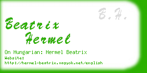 beatrix hermel business card